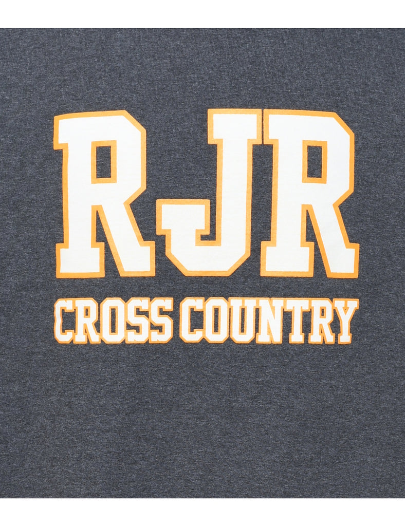 Champion RJR Grey & Yellow Design Sweatshirt - L