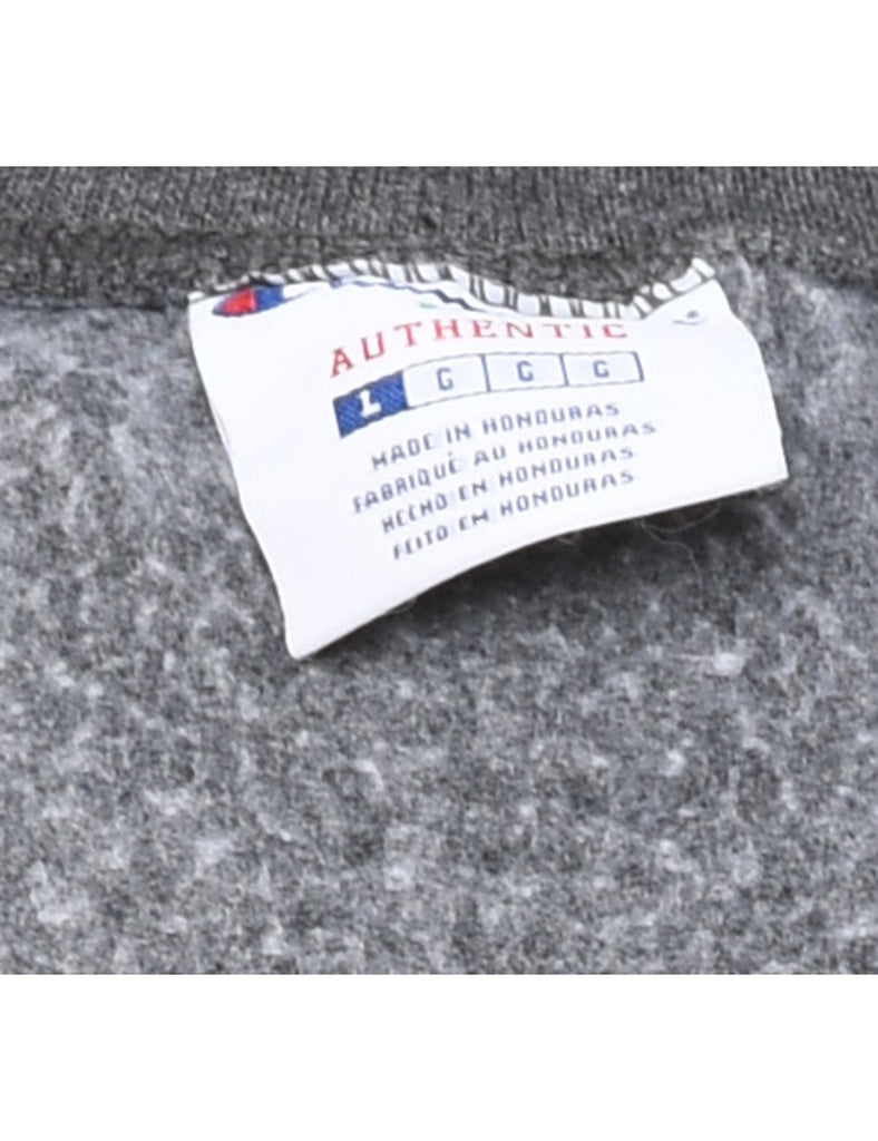 Champion RJR Grey & Yellow Design Sweatshirt - L