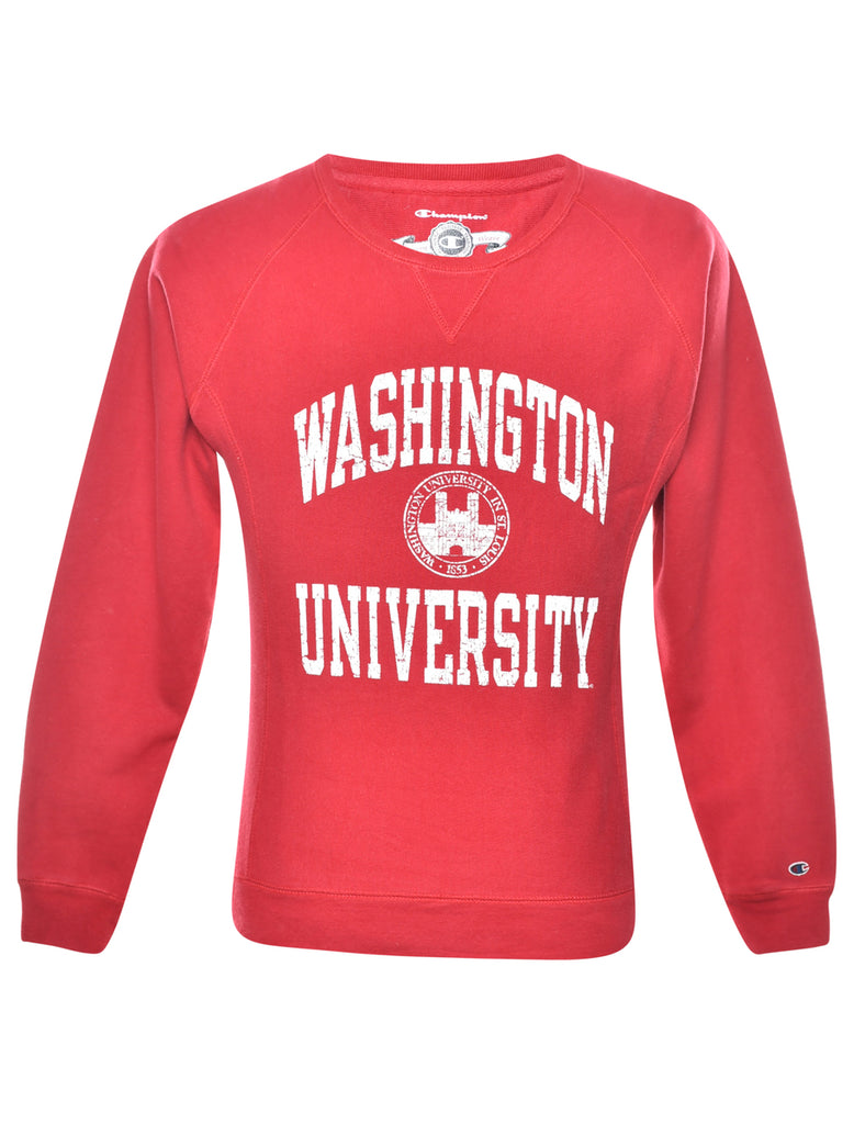 Champion Washington University Printed Sweatshirt - M