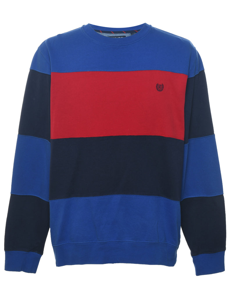 Chaps Colour Block Plain Sweatshirt - L