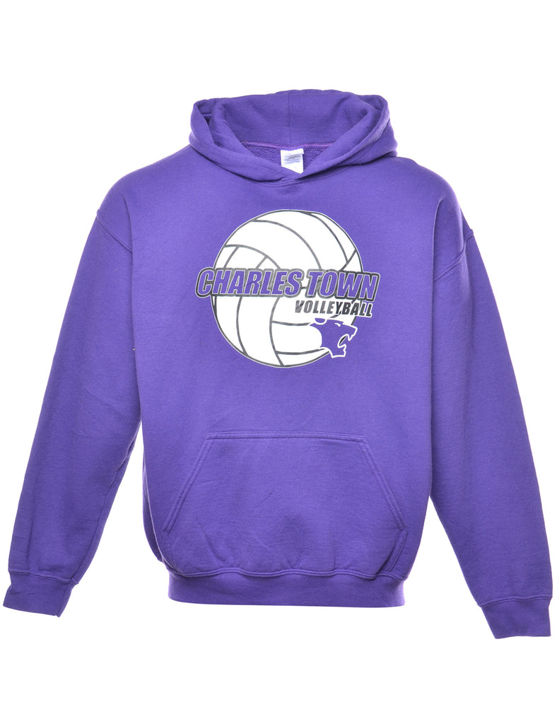 Charles Town Volleyball Printed Hoodie - L