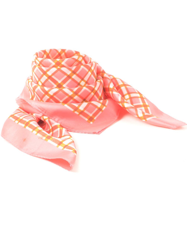 Checked Pink Scarf - M