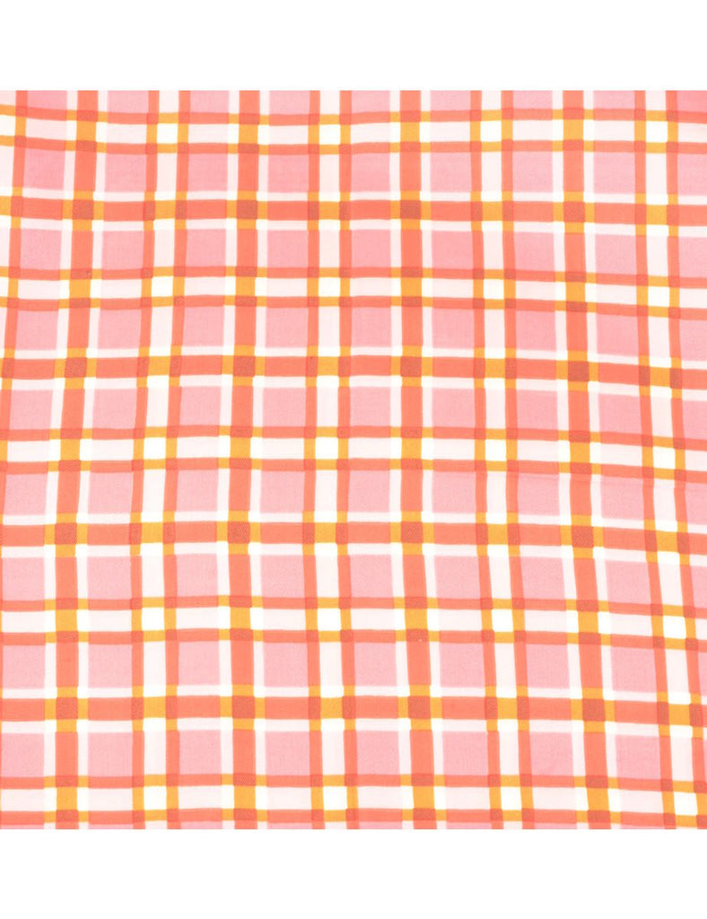 Checked Pink Scarf - M