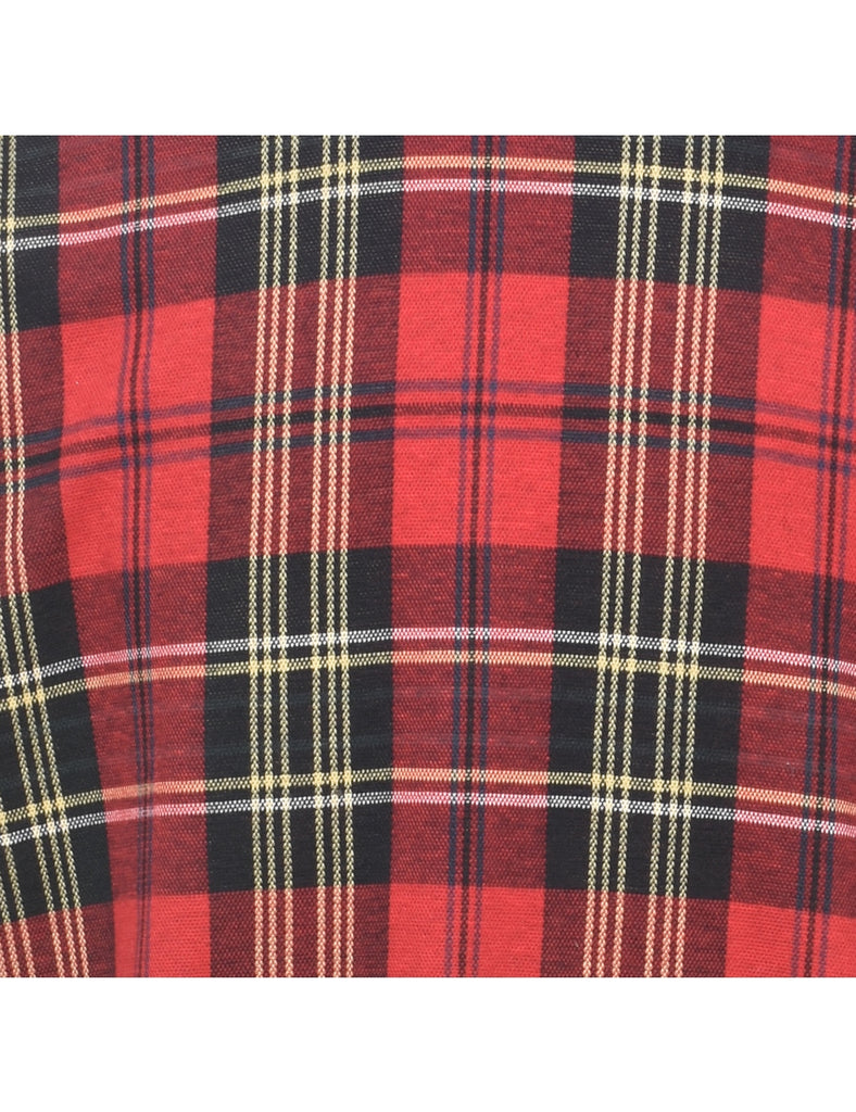 Checked Printed Sweatshirt - M