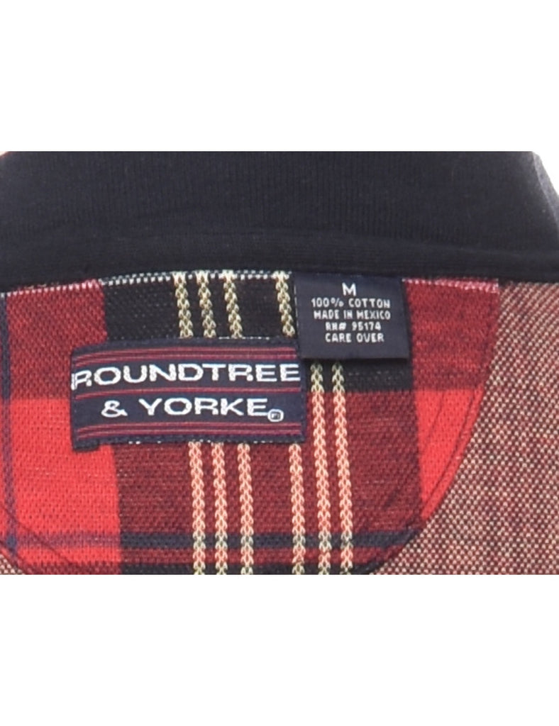 Checked Printed Sweatshirt - M