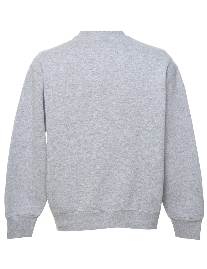 Cheers Boston Printed Light Grey Sweatshirt - M