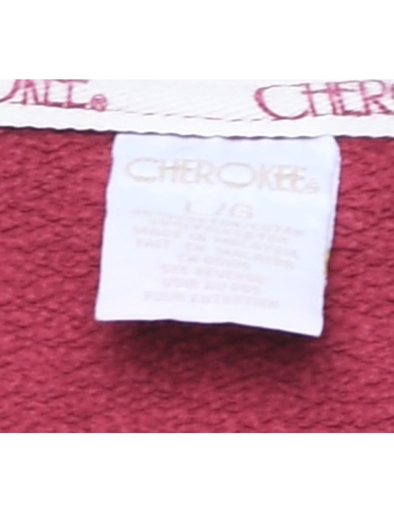 Cherokee Design Maroon Sweatshirt - L