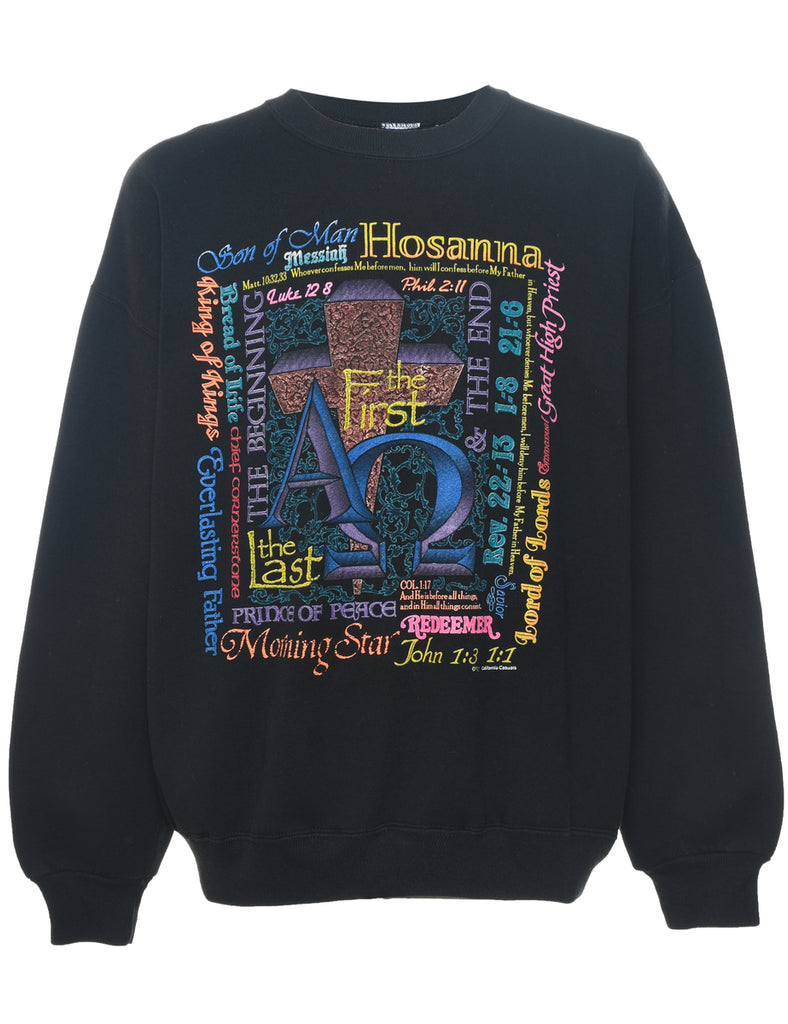 Christian Design Multi-Colour 'Hosanna' Sweatshirt - L