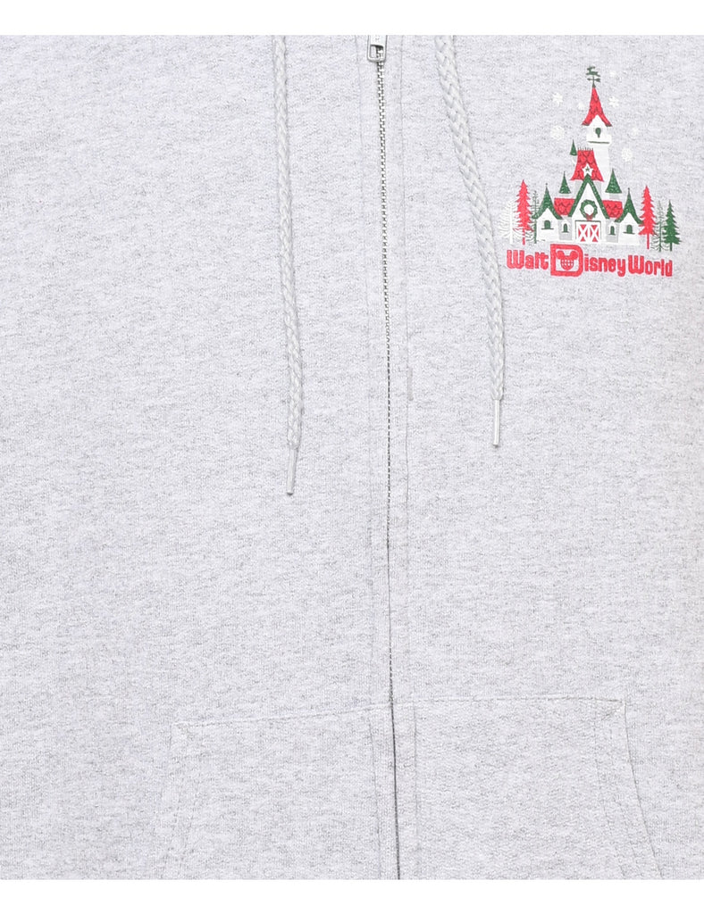 Christmas Tree Design Hooded Sweatshirt - S