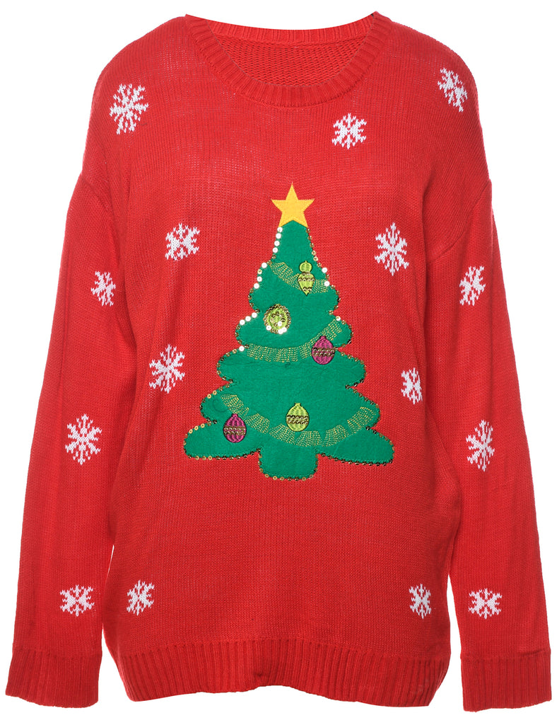 Christmas Tree Design Jumper - XL