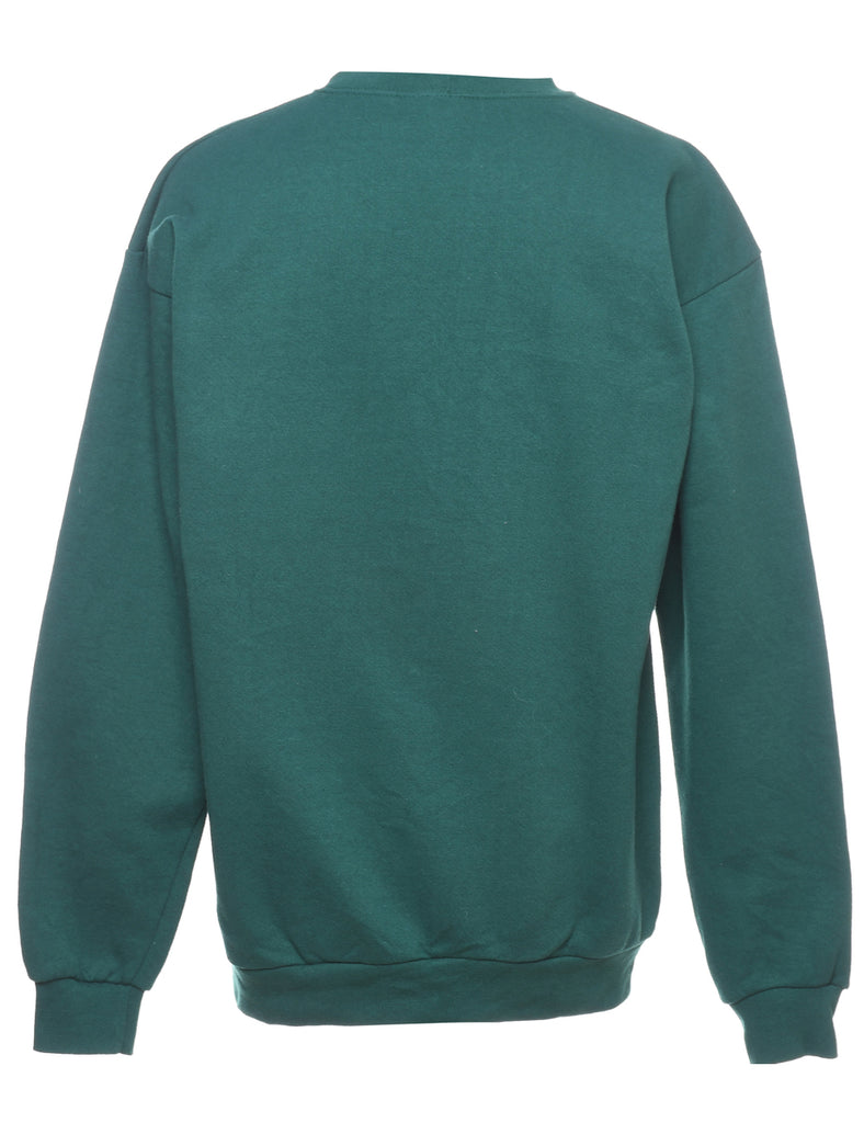 Christmas Tree Print Sweatshirt - L