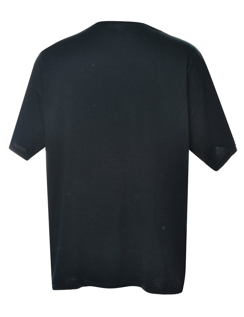 Chronic Hemp Hog Graphic Black & Green Printed T-shirt - XL