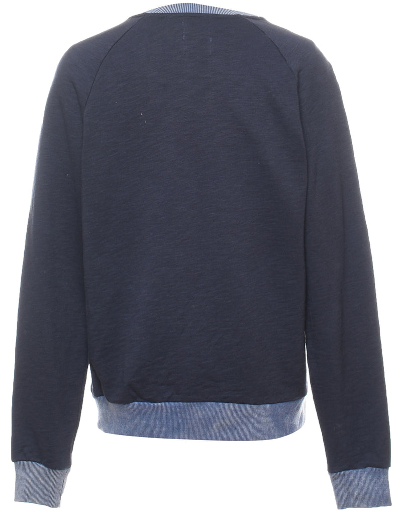 Classic Blue Eagle Design Sweatshirt - M