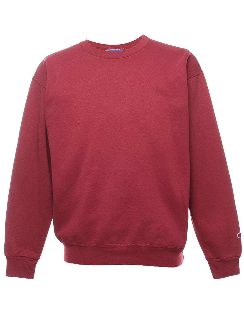 Classic Maroon Champion Plain Sweatshirt - M
