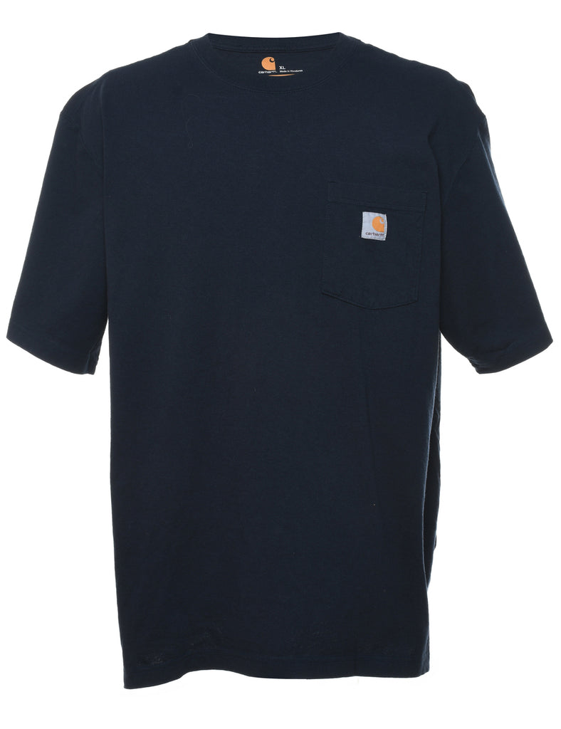 Classic Navy Carhartt Plain T-shirt - XL