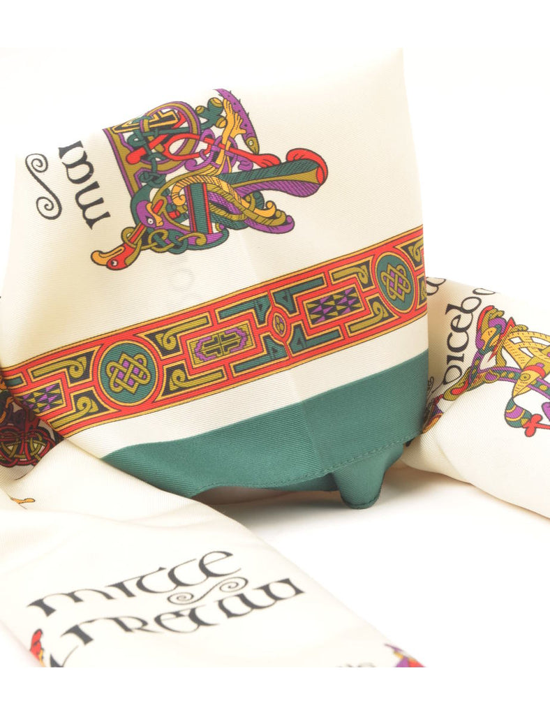 Classic Patterned Head Scarf - L