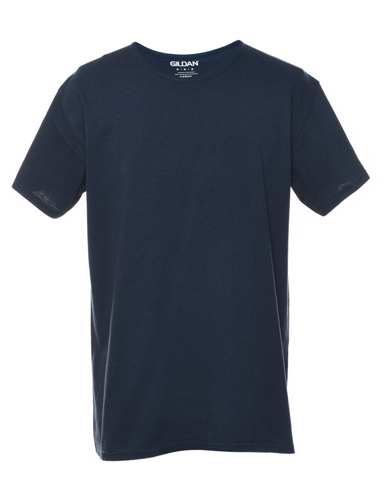 Classic Plain Navy T-Shirt - M