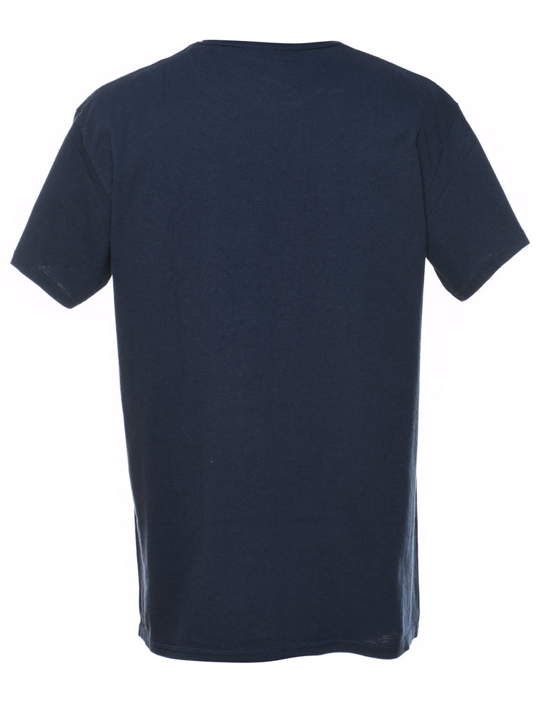 Classic Plain Navy T-Shirt - M