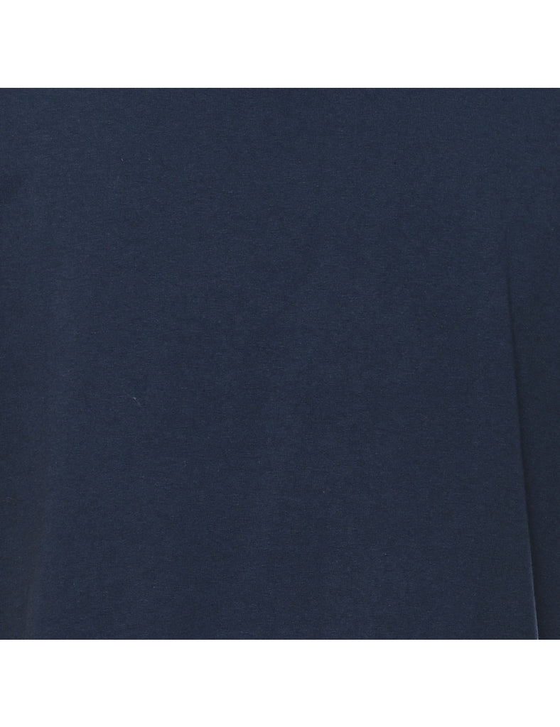 Classic Plain Navy T-Shirt - M