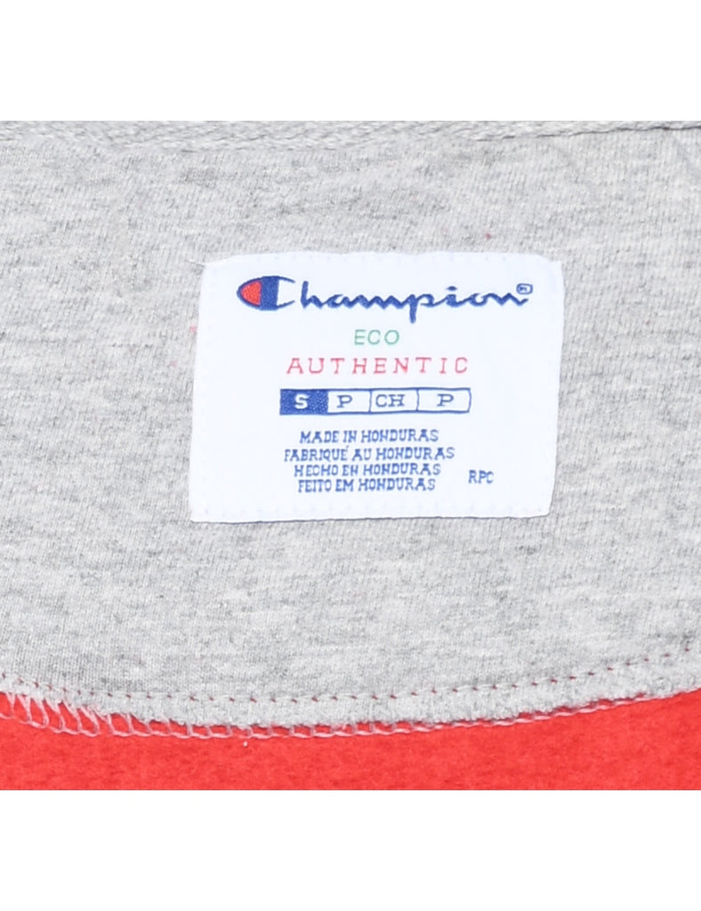 Classic Plain Red Champion Sweatshirt - S