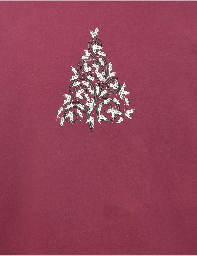 Classic Vintage Embroidered Sweatshirt - L