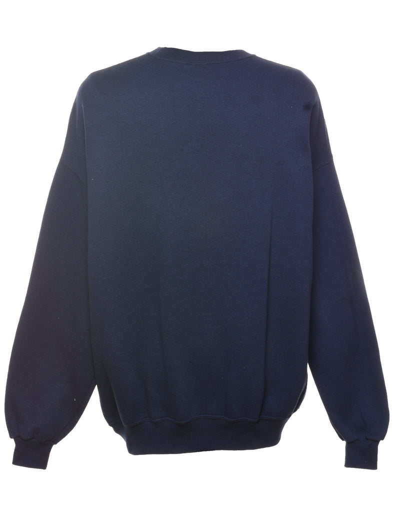 Clemson Embroidered Navy & Orange Sweatshirt - XL