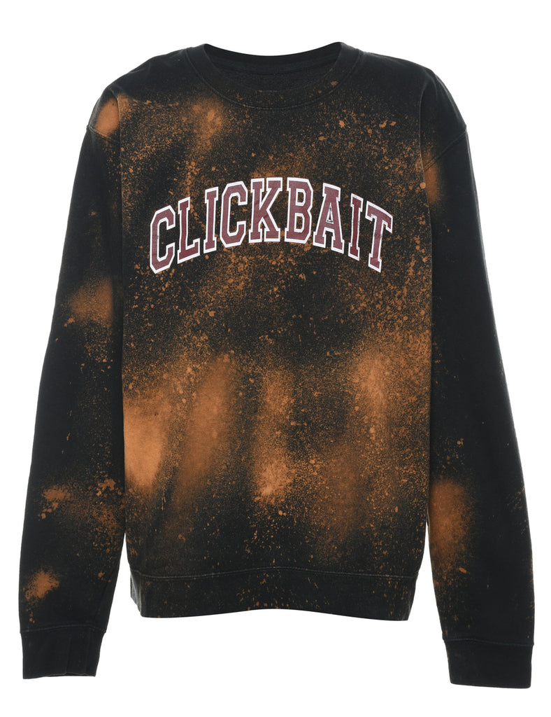 Clickbait Printed Sweatshirt - L
