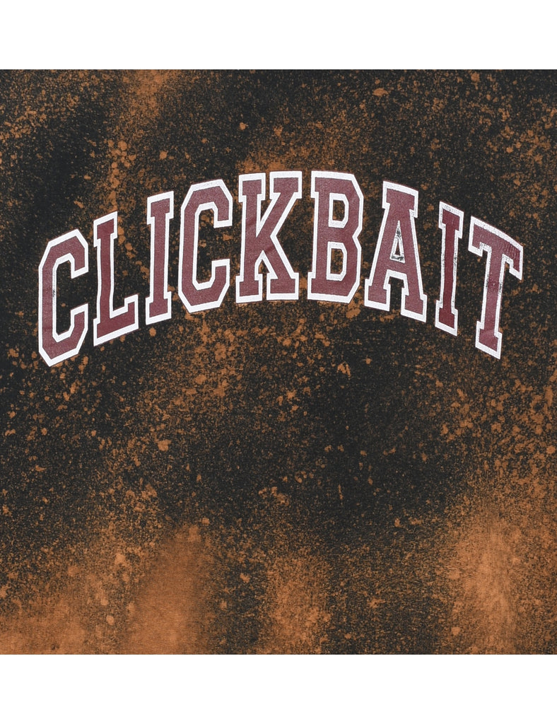 Clickbait Printed Sweatshirt - L