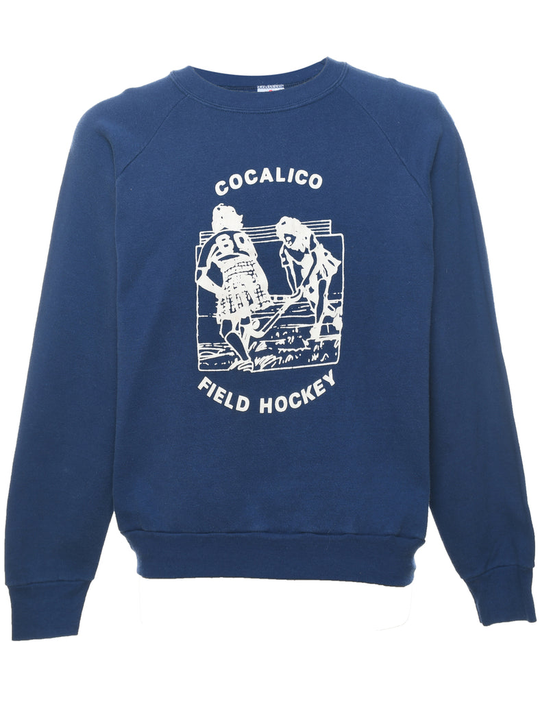 Cocalico Field Hockey Navy & White Printed Sweatshirt - L