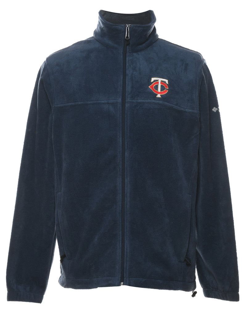 Columbia Navy  Embroidered Fleece - M