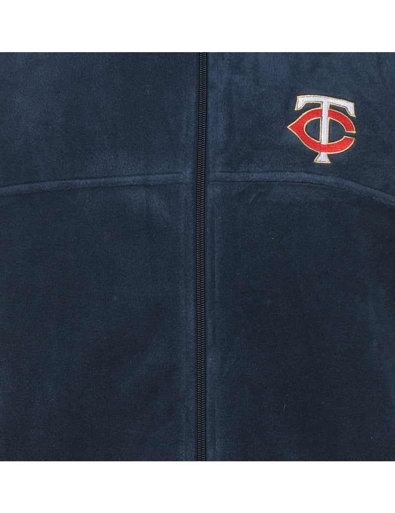 Columbia Navy  Embroidered Fleece - M