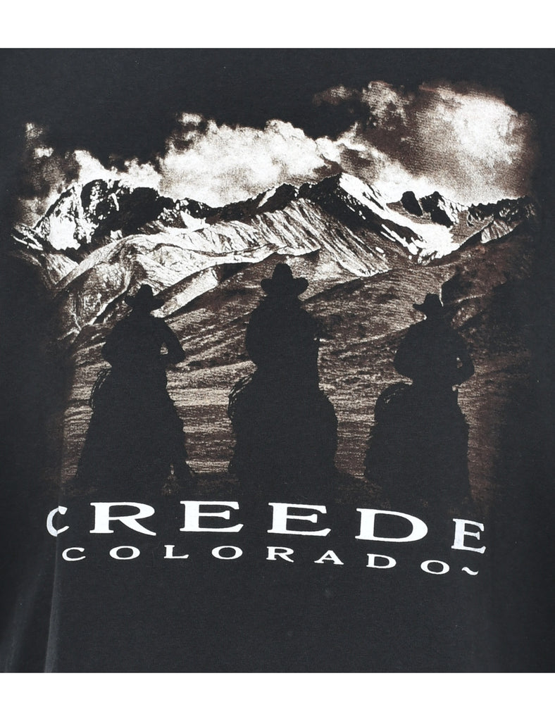 Creede Colorado Printed T-shirt - L