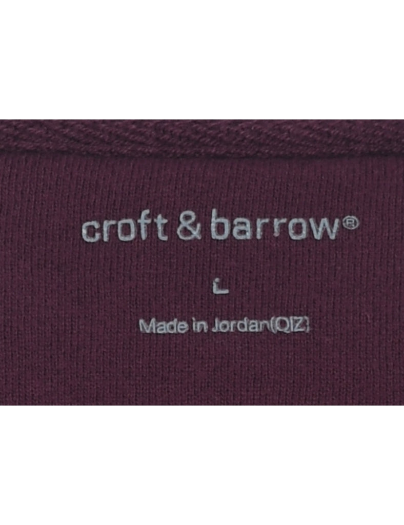 Croft & Barrow Bank Of Dad Embroidered Sweatshirt - L