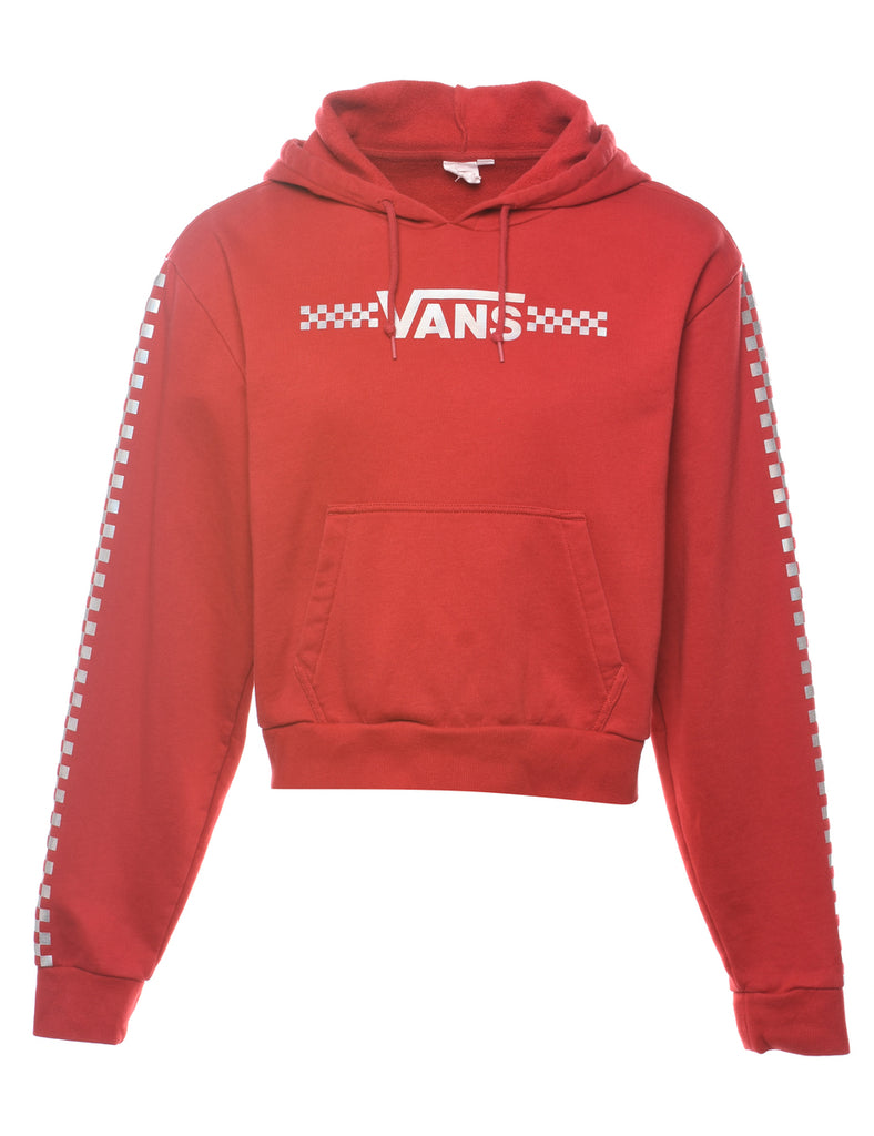 Cropped Vans Printed Hoodie - M