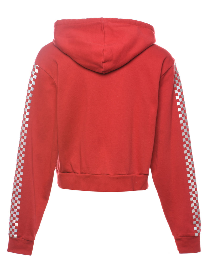 Cropped Vans Printed Hoodie - M