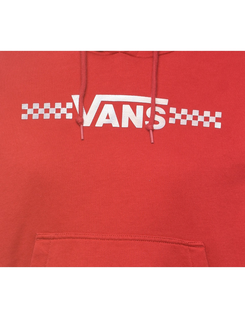 Cropped Vans Printed Hoodie - M
