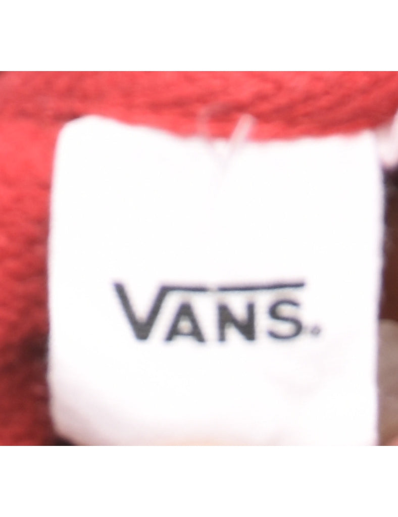 Cropped Vans Printed Hoodie - M