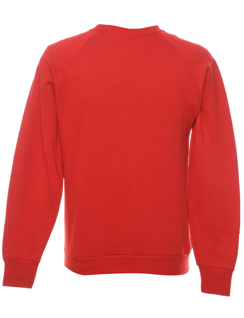 Cute Animal Print Christmas Sweatshirt - L