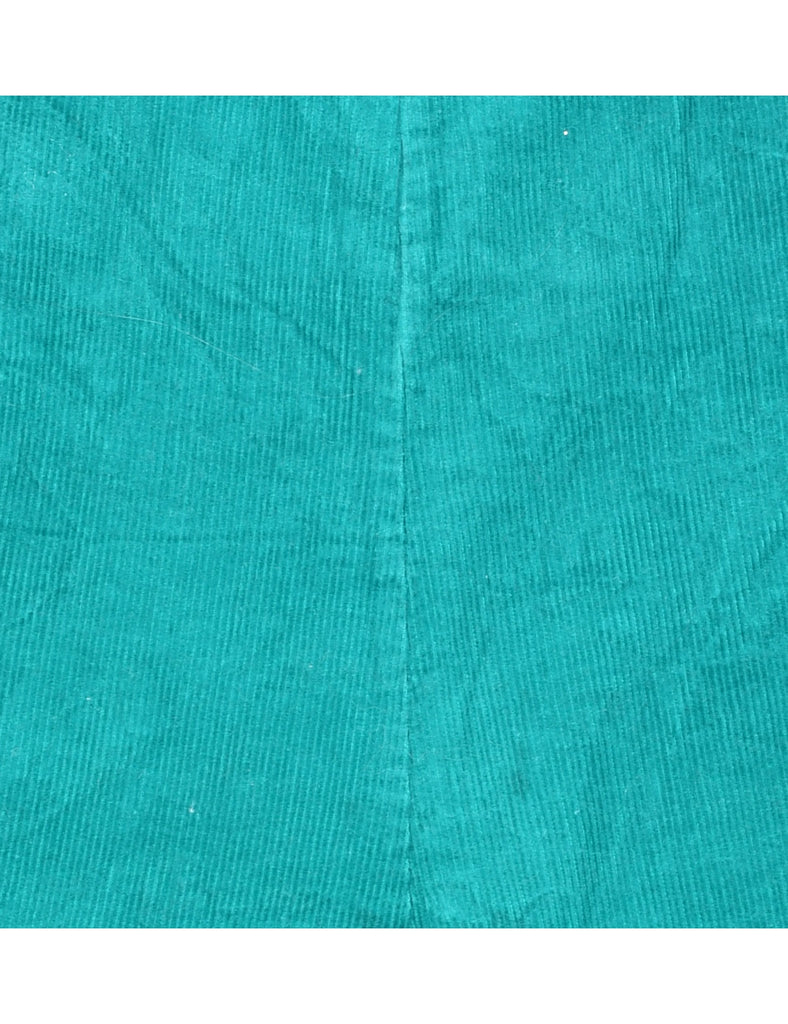 Cute Corduroy Green Dungarees - 12 MONTHS