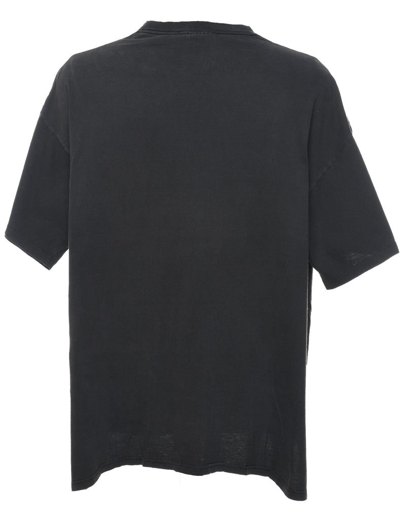 Dallas Cowboys Black & Navy Printed Sports T-shirt - XL