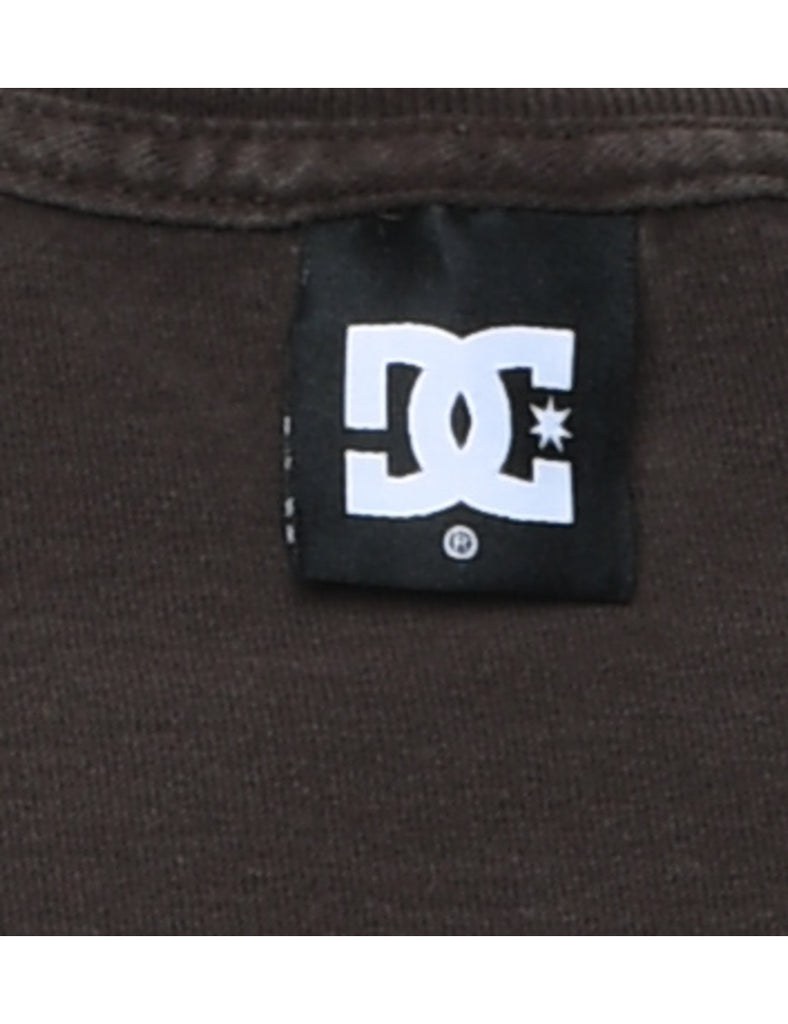 Dark Brown DC Shoe Printed T-shirt - XL