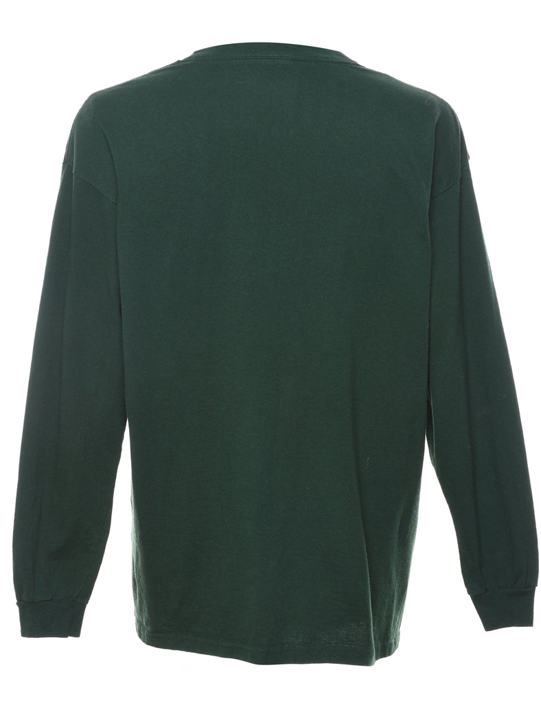 Dark Green 2010 NFC Conference Champions Printed T-shirt - XL