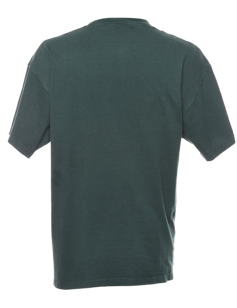 Dark Green Alret Nunavut Printed T-shirt - XL