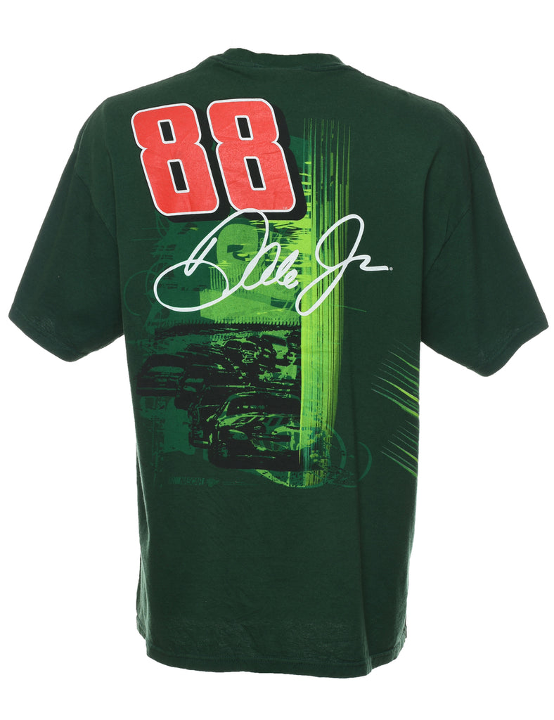 Dark Green Chase Authentics NASCAR Printed T-shirt - XL