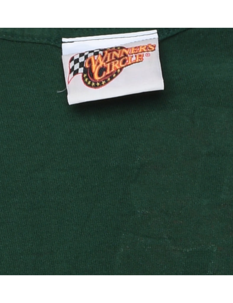 Dark Green Chase Authentics NASCAR Printed T-shirt - XL