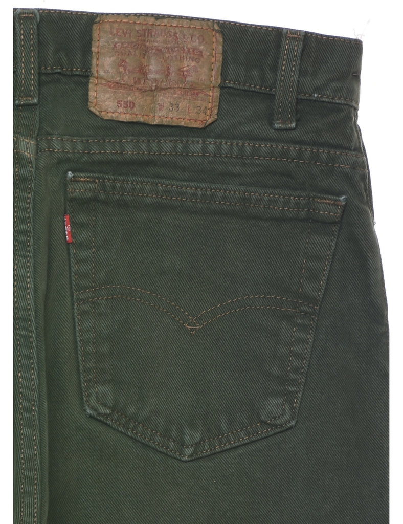Dark Green Levis 550 Jeans - W33 L34