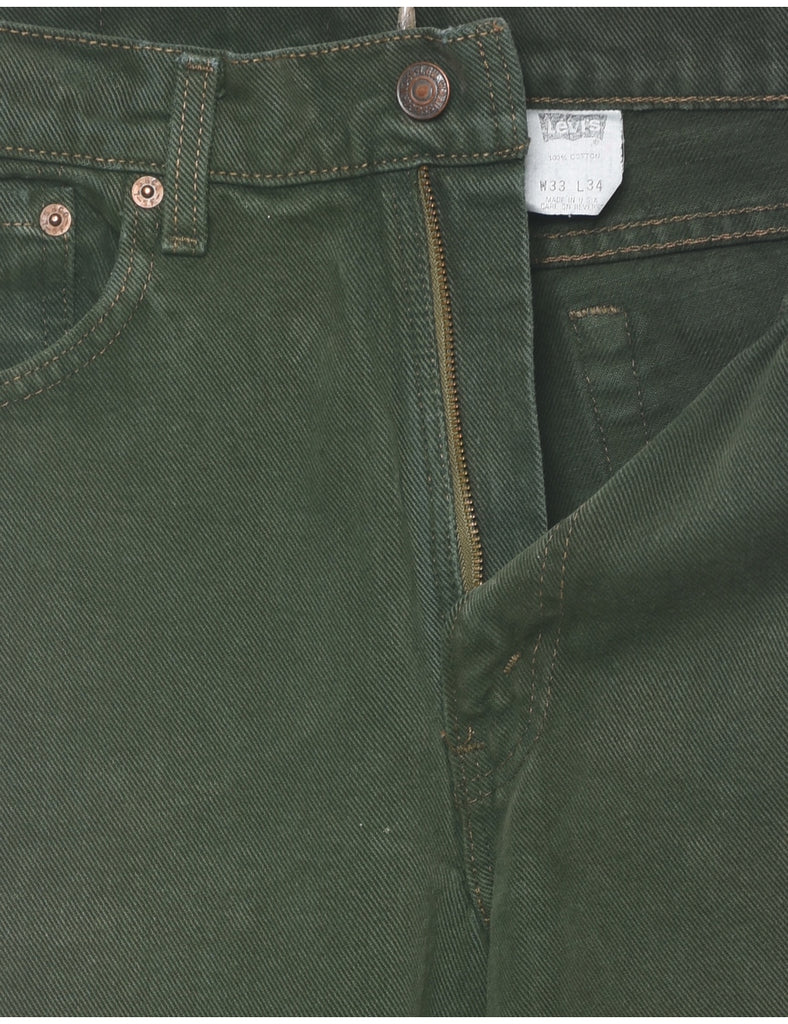 Dark Green Levis 550 Jeans - W33 L34