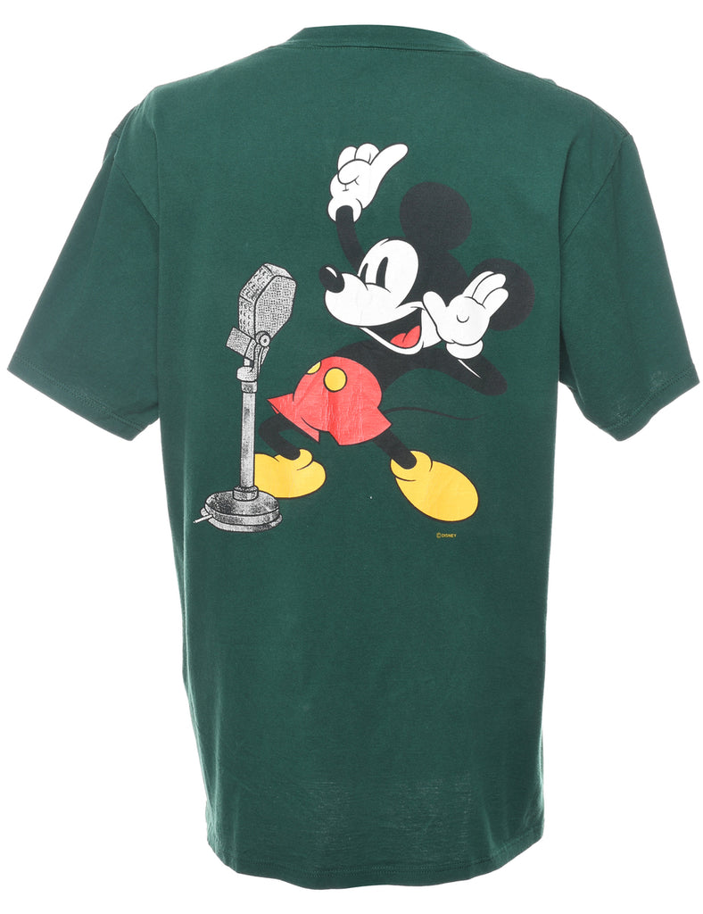 Dark Green Mickey Mouse T-Shirt - XL