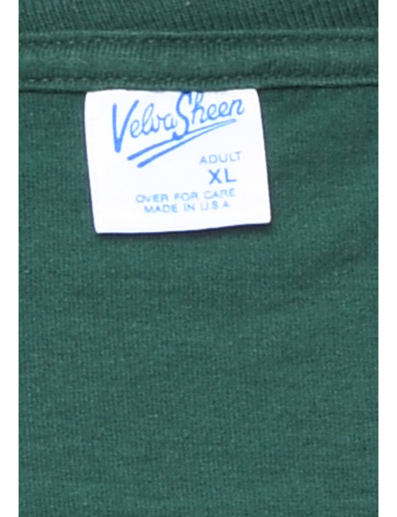 Dark Green Mickey Mouse T-Shirt - XL