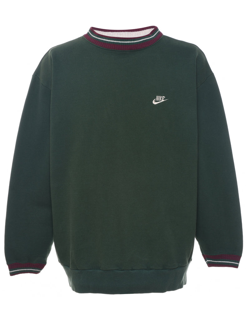 Dark Green Nike Sweatshirt - L